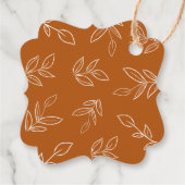 エレガント燃えたオ葉レ結婚ンジの フェイバータグ (裏面)