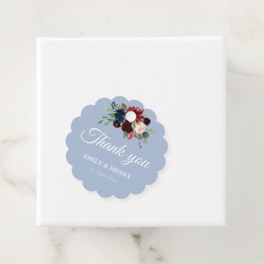 エレガント燃えた埃の結婚多い青 フェイバータグ (インサイチュ)