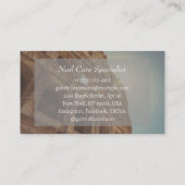 エレガント爪、 ネイル名刺 – 編集可能およびプロフェッショナル 名刺 (裏面)