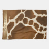 エレガント牛フェイク革コレクシモダンョン キッチンタオル (横)