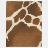 エレガント牛フェイク革コレクシモダンョン フリースブランケット (正面)