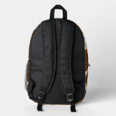 エレガント牛フェイク革コレクシモダンョン プリントバックパック (裏面)