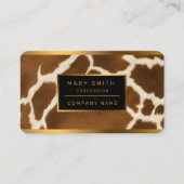 エレガント牛フェイク革コレクシモダンョン 名刺 (正面)