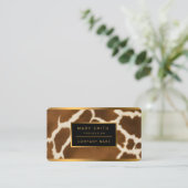 エレガント牛フェイク革コレクシモダンョン 名刺 (スタンド正面)