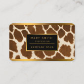 エレガント牛フェイク革コレクシ人気があるョン 名刺 (正面)