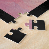 エレガント牡丹の水彩画プリント ジグソーパズル (側面)