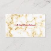 エレガント牧師とファーストレディ・マーブル写真教会 名刺 (裏面)