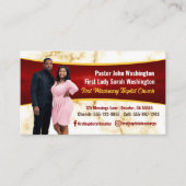 エレガント牧師とファーストレディ・マーブル写真教会 名刺 (正面)
