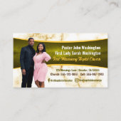 エレガント牧師とファーストレディ・マーブル写真教会 名刺 (正面)