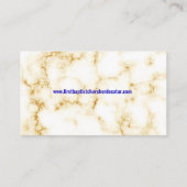 エレガント牧師とファーストレディ・マーブル写真教会 名刺 (裏面)