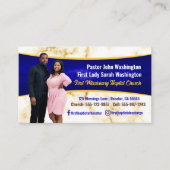 エレガント牧師とファーストレディ・マーブル写真教会 名刺 (正面)