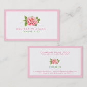 エレガント独身のシンプルバライラストレーション 名刺 (正面/裏面)