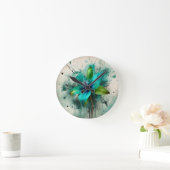 エレガント独身の気球 ラウンド壁時計 (ホーム)