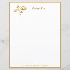 エレガント独身の金ゴールドパーソナライズされた