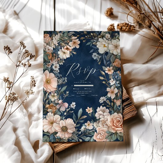 エレガント王室のビクトリアンエレガ結婚ンス 出欠カード