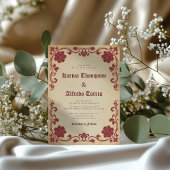 エレガント王室のファンタジー結婚の 招待状