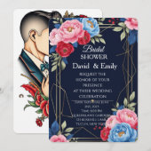 エレガント王室のフローラ結婚式招待状 招待状 (正面/裏面)