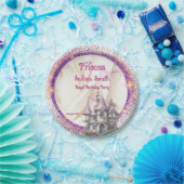 エレガント王室のプリンセス誕生日パーティお祝い ペーパープレート (パーティー)