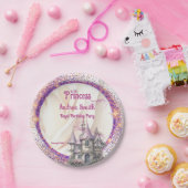 エレガント王室のプリンセス誕生日パーティお祝い ペーパープレート (パーティー)