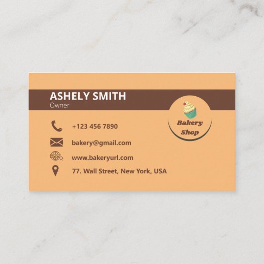 エレガント王室のベーカリーパティシエ 名刺 (裏面)