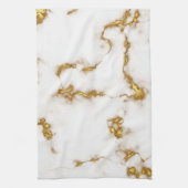 エレガント王室の大理石金ゴールドデザイン キッチンタオル (縦)