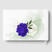 エレガント王室の白結婚花 ゲストブック (裏面)