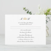 エレガント王室の結婚冠 招待状 (スタンド正面)