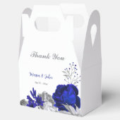 エレガント王室の銀結婚の花 フェイバーボックス (オープン)