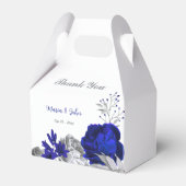 エレガント王室の銀結婚の花 フェイバーボックス (正面サイド)