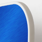 エレガント王室の青モノグラムの ピックルボールラケット (左詳細)