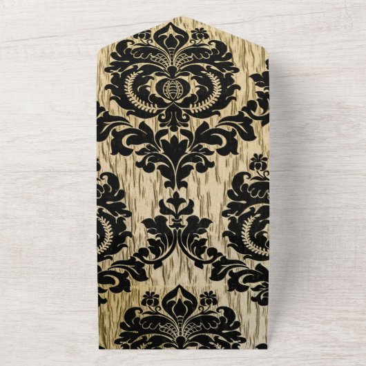 エレガント王室の18番目の誕生日招待状 オールインワン招待状 (外側)