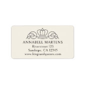 エレガント王室の・ベージュ ラベル (正面)