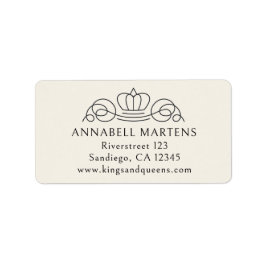 エレガント王室の・ベージュ ラベル