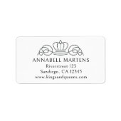 エレガント王室の ラベル (正面)