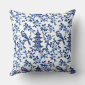 エレガント珍重の塔と鳥 クッション (裏面)