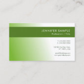 エレガント環境自然保護 モダン 名刺 (裏面)