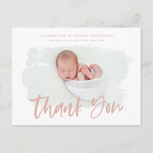 エレガント生出感謝してい写真 案内ポストカード (正面)