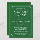 エレガント生活葬儀招待状お祝い 招待状 (正面/裏面)