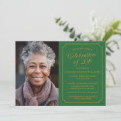 エレガント生活葬儀招待状お祝い 招待状 (スタンド正面)