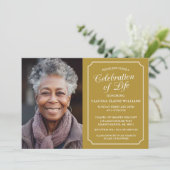 エレガント生活葬儀招待状お祝い 招待状 (スタンド正面)