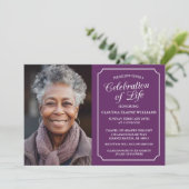 エレガント生活葬儀招待状お祝い 招待状 (スタンド正面)