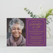 エレガント生活葬儀招待状お祝い 招待状 (スタンド正面)