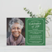 エレガント生活葬儀招待状お祝い 招待状 (スタンド正面)