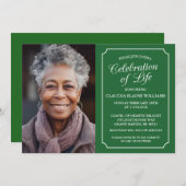 エレガント生活葬儀招待状お祝い 招待状 (正面/裏面)