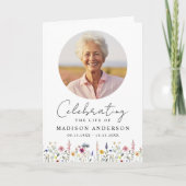 エレガント生葬の野花お祝い プログラム (正面)