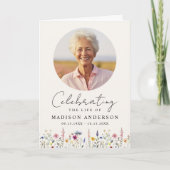 エレガント生葬の野花お祝い プログラム (正面)