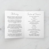 エレガント生葬の野花お祝い プログラム (内部)