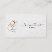 エレガント産妊婦の産シンプル 名刺 (正面)