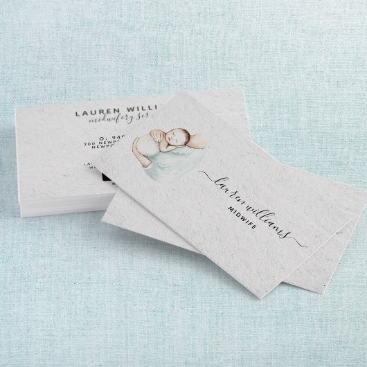 エレガント産妊婦の産シンプル 名刺