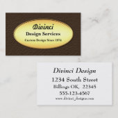 エレガント男らし名刺 名刺 (正面/裏面)